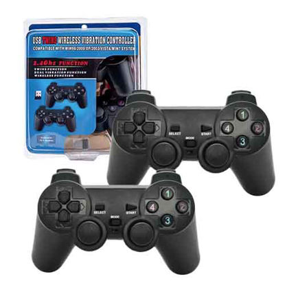 تصویر  دسته بازی بی سیم مدل TWINS بسته دو عددی