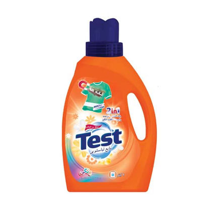 تصویر  مایع لباسشویی تست مخصوص لباس های رنگی مدل 2in1 حجم 1 لیتر