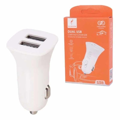 تصویر  شارژر فندکی 15 وات اسکای دلفین مدل SZ09