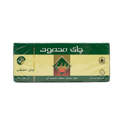 تصویر  چای سیاه کیسه ای معطر محمود بسته 25 عددی