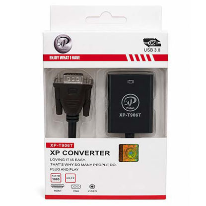 تصویر  تبدیل VGA به HDMI ایکس پی-پروداکت مدل XP-T906