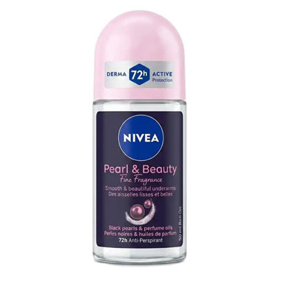 تصویر  مام رول ضد تعریق زنانه نیوآ مدل PEARL AND BEAUTY حجم 50 میلی لیتر ماندگاری 72 ساعت