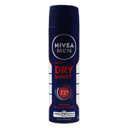 تصویر  اسپری ضد تعریق مردانه نیوآ مدل Dry Impact ماندگاری 72 ساعته حجم 150 میلی لیتر