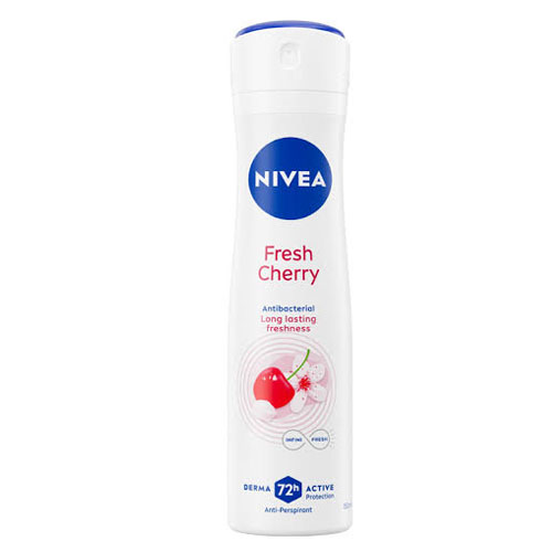 تصویر  اسپری ضد تعریق زنانه نیوآ مدل Fresh Cherry ماندگاری 72 ساعته حجم 150 میلی لیتر