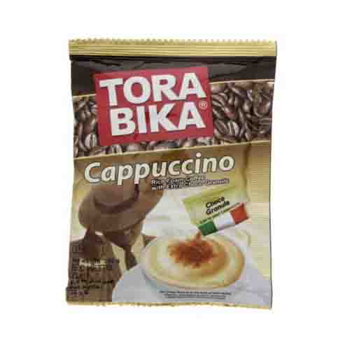 تصویر  کاپوچینو تورابیکا 10 عددی همراه پودر شکلات TORA BIKA