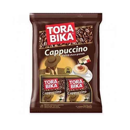 تصویر  کاپوچینو تورابیکا 10 عددی همراه پودر شکلات TORA BIKA