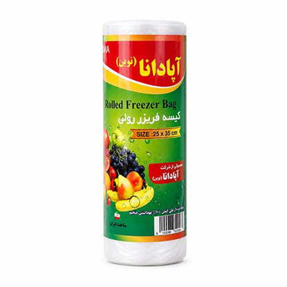 تصویر  کیسه فریزر رولی سایز 25x35 آپادانا وزن 1000 گرم