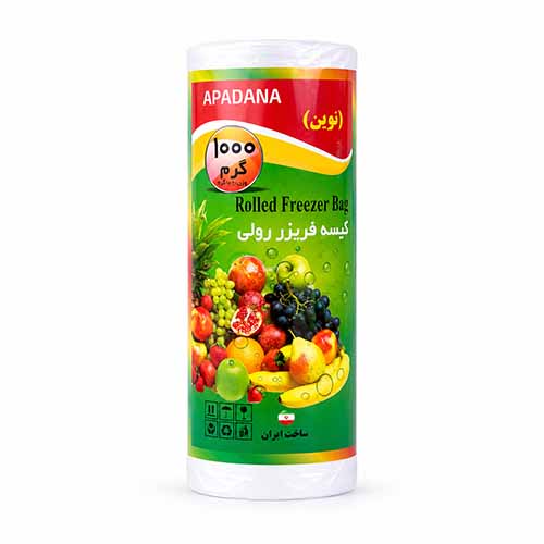 تصویر  کیسه فریزر رولی سایز 25x35 آپادانا وزن 1000 گرم