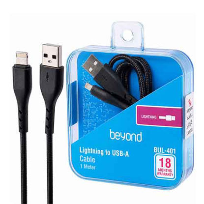 تصویر  کابل USB به لایتنینگ بیاند مدل BUL-401 مشکی