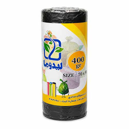 تصویر  کیسه زباله رولی سایز 70x90 لیدوما 400 گرم