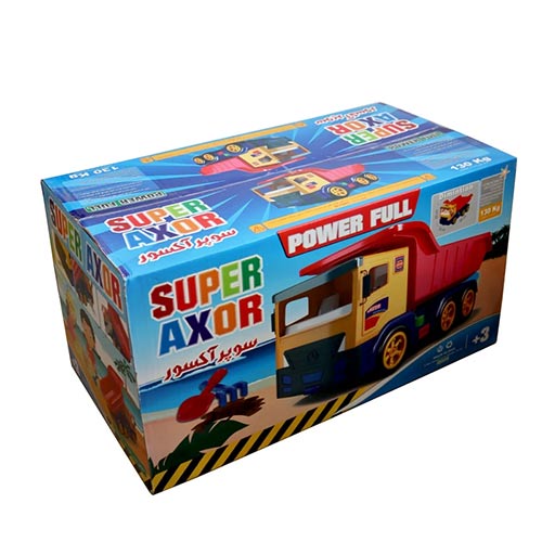 تصویر  ماشین بازی طرح کامیون مدل Super Axor